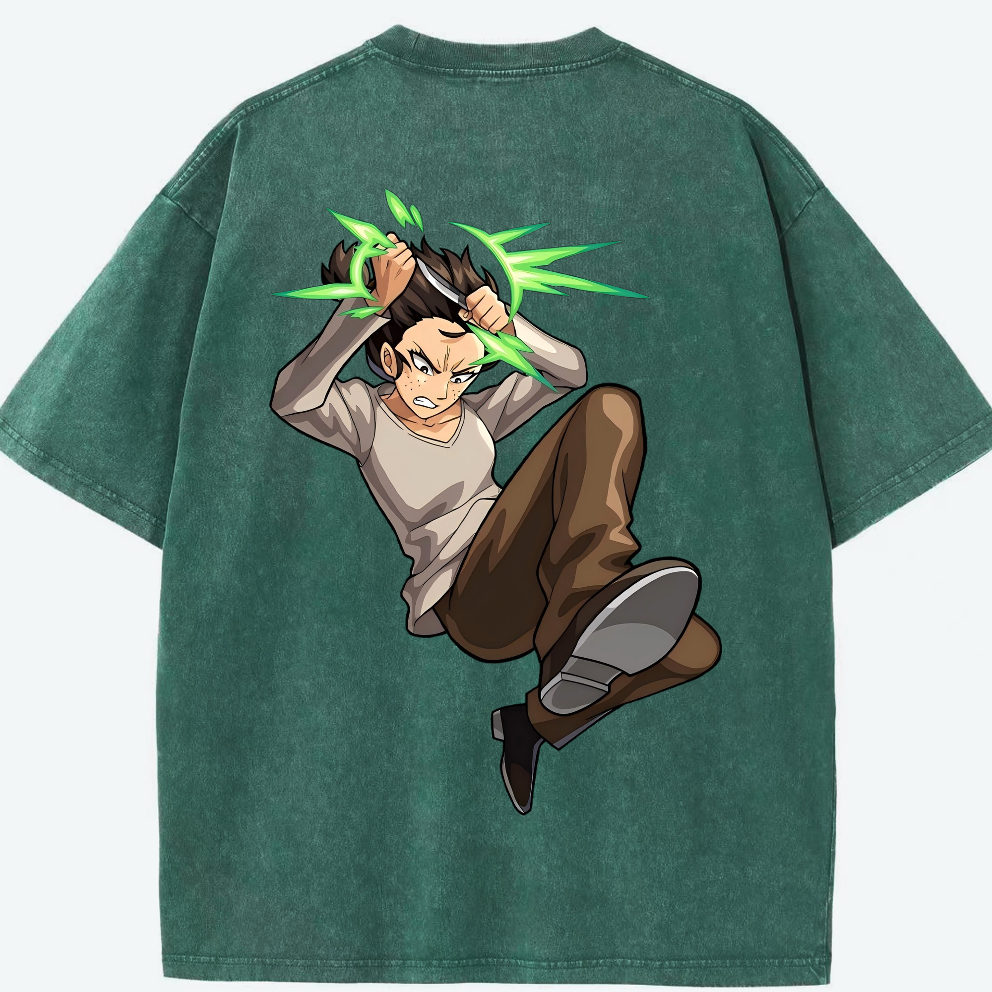 （画像用） 進撃の巨人 Attack on Titan 綿100% ヴィンテージ風 半袖Tシャツ（背面プリント）